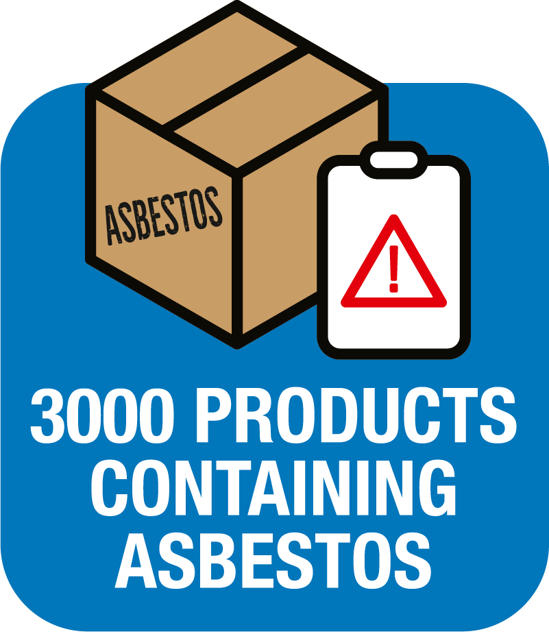 3000 products containing asbestos